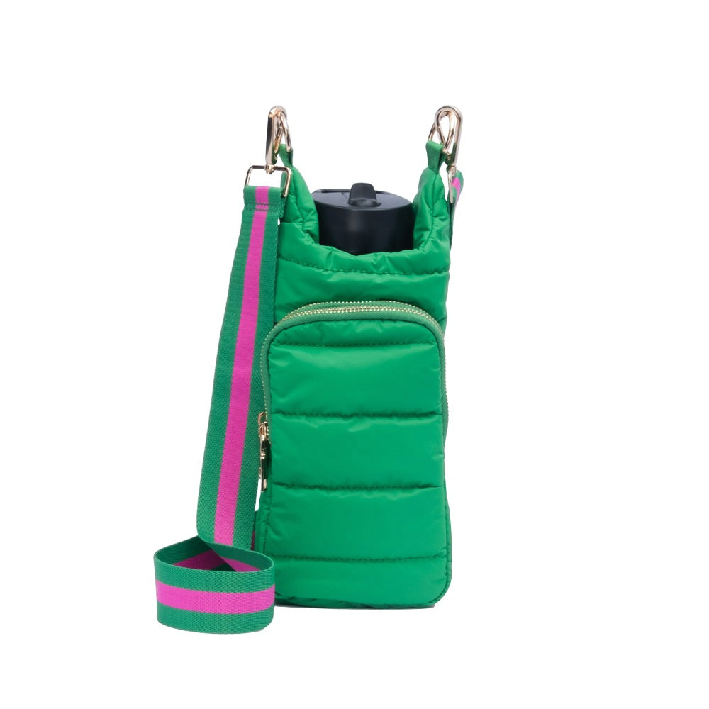 Wholesale - Kelly Green Matte HydroBag with Pink/Green Strap