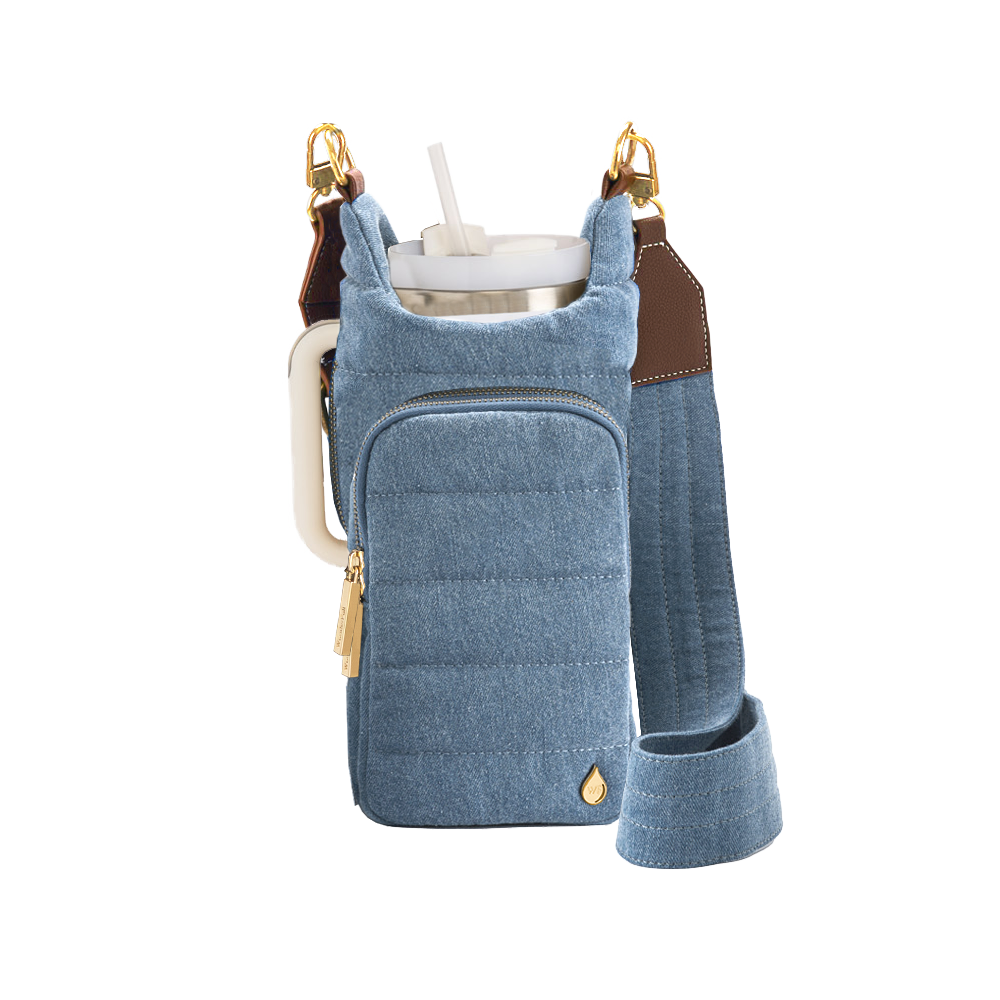 HydroBag® HANDLE™- Light Denim with Gold Hardware