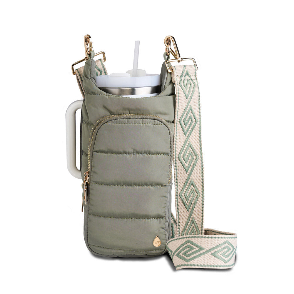 HydroBag HANDLE™ - Sage Green with Sage and Tan Strap