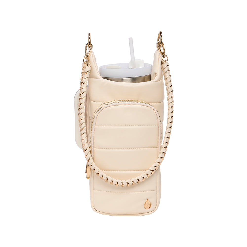 HydroBag® HANDLE™- Ivory Vegan Leather with Strap Bundle