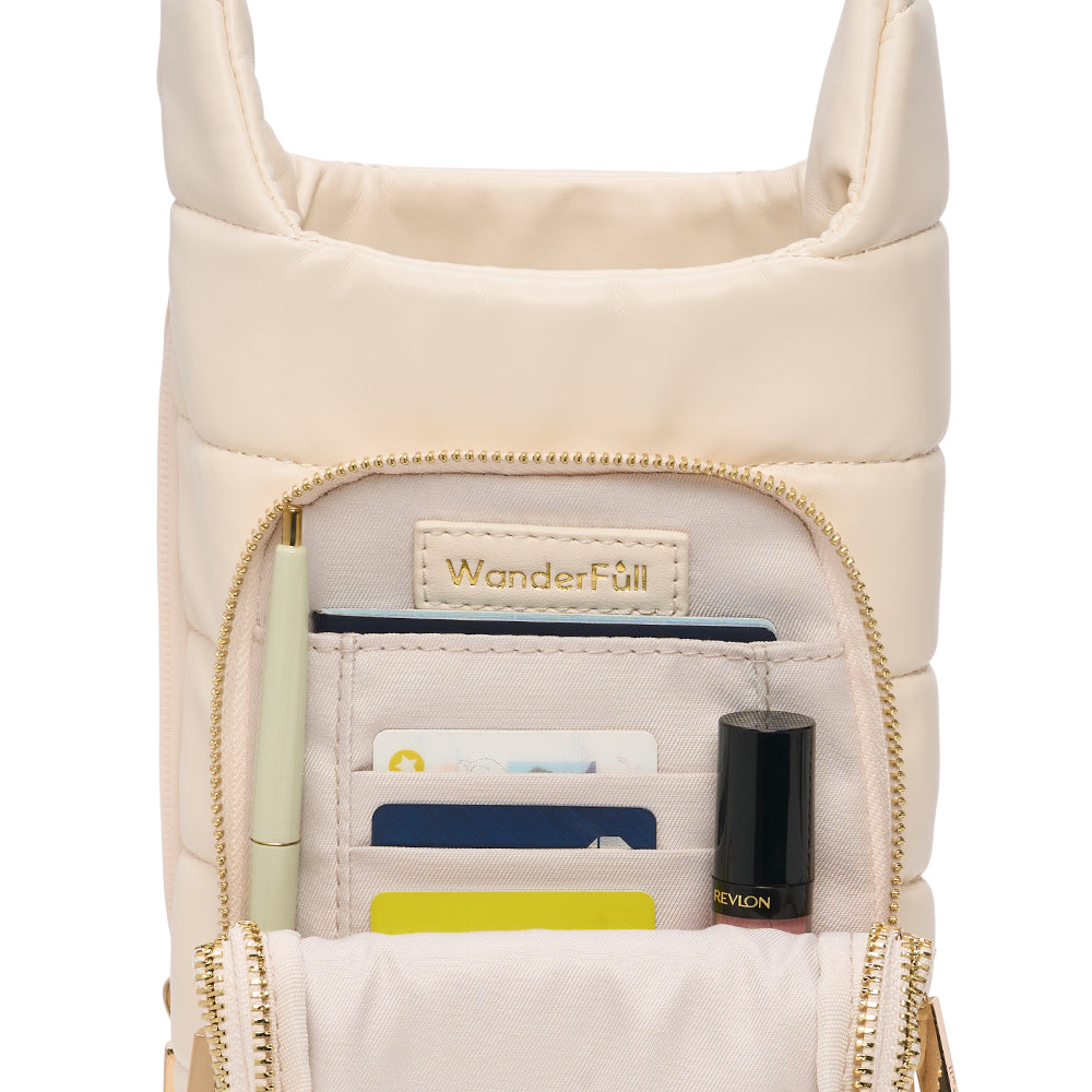 HydroBag® HANDLE™- Ivory Vegan Leather with Strap Bundle