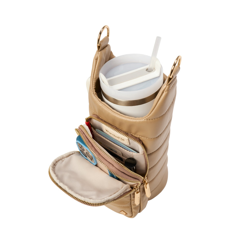 HydroBag® HANDLE™- Taupe Vegan Leather with Strap Bundle