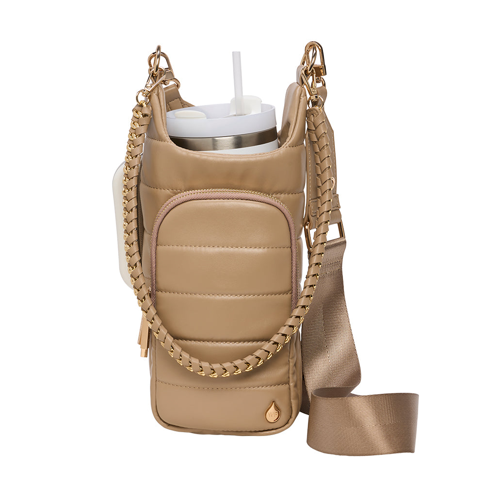 HydroBag® HANDLE™- Taupe Vegan Leather with Strap Bundle