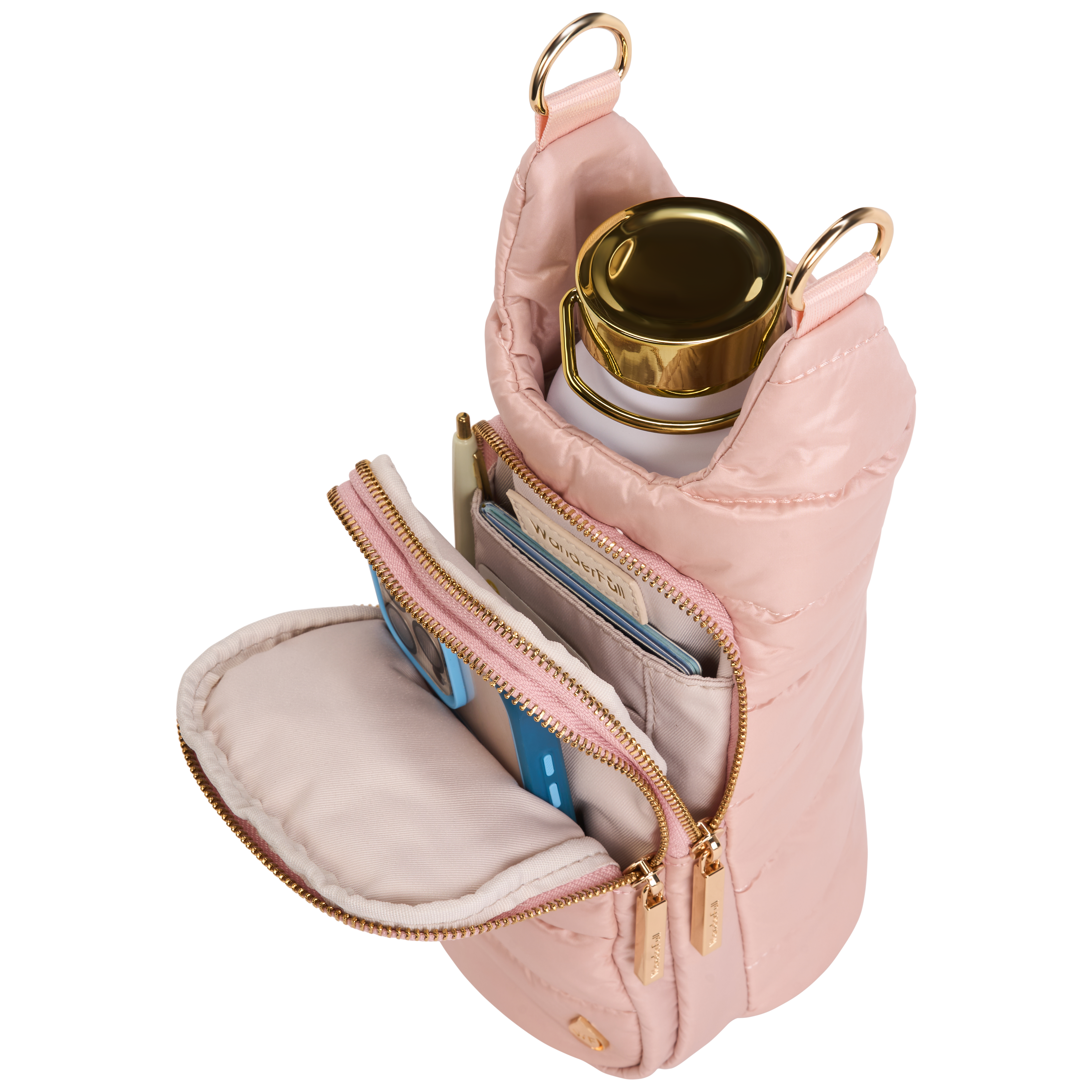 Blush HydroBag® with Blush and Ivory Striped Strap