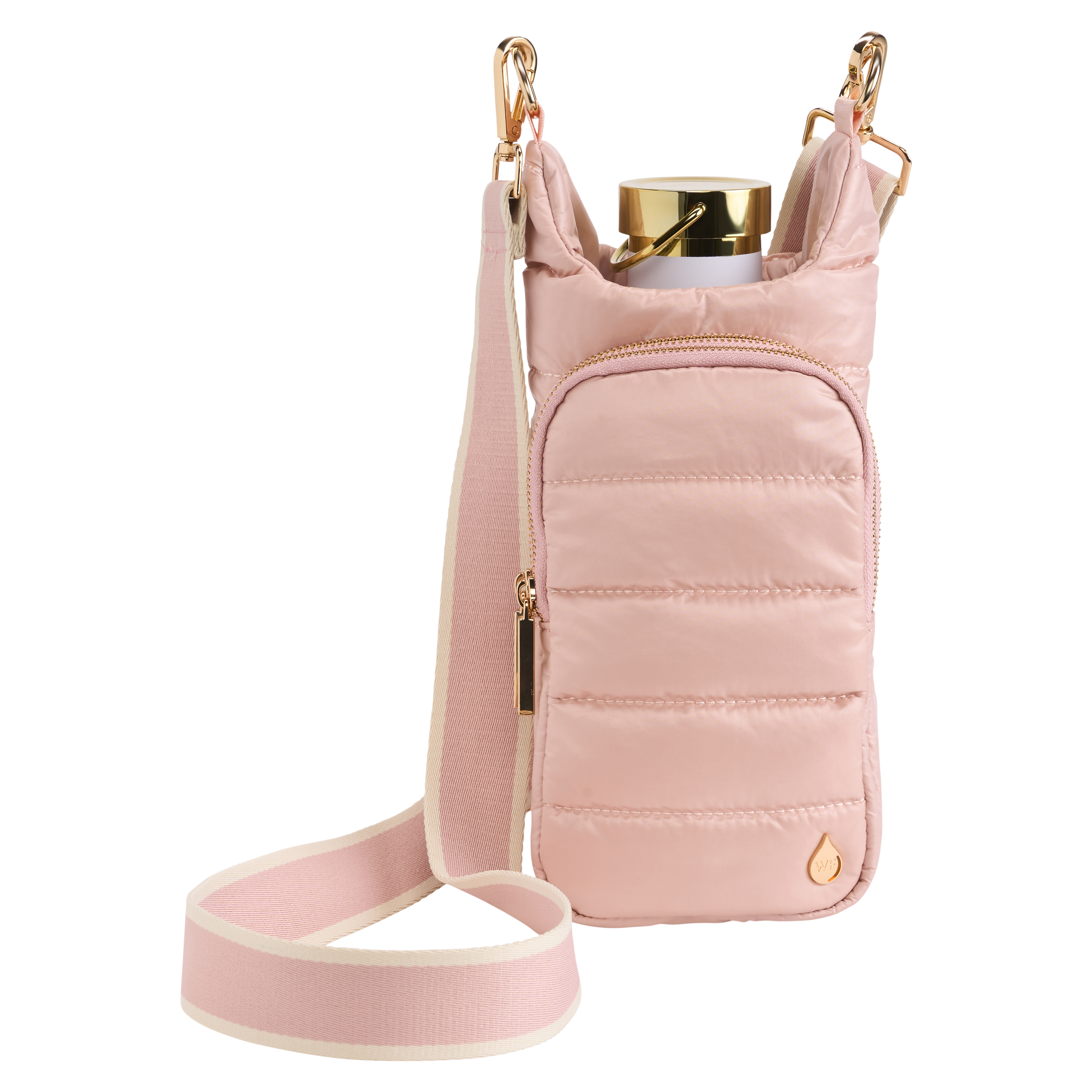 Blush HydroBag® with Blush and Ivory Striped Strap