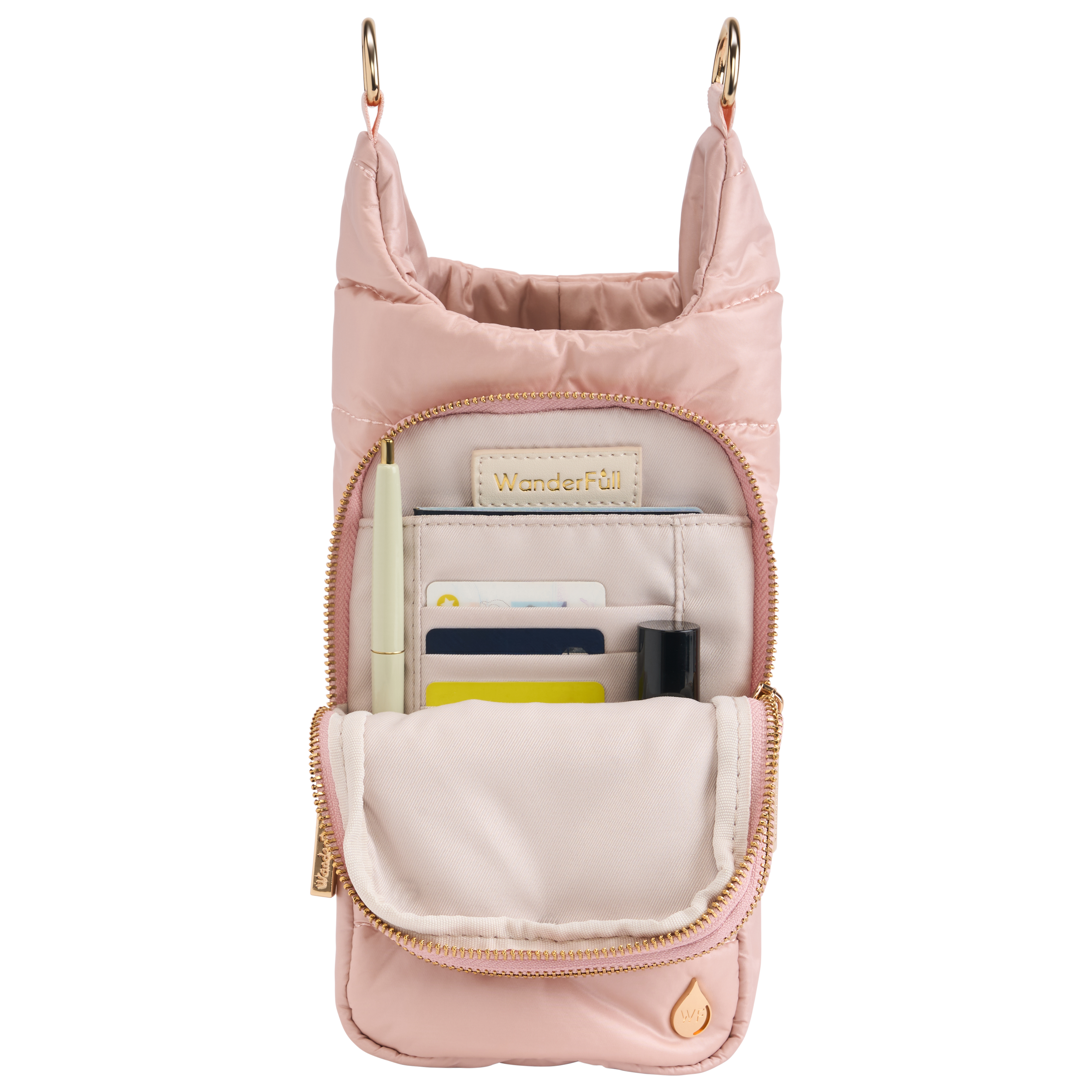 Blush HydroBag® with Blush and Ivory Striped Strap