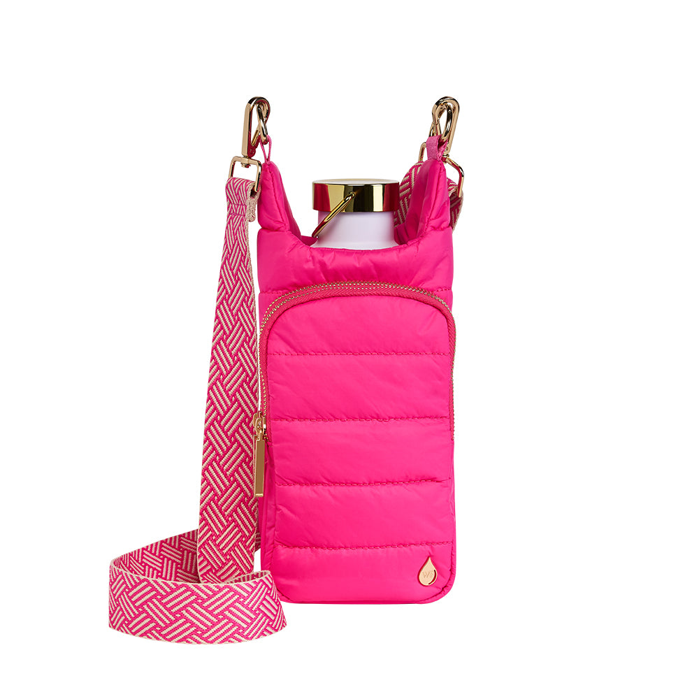 Bright Pink HydroBag® with Pink and Cream Patterned Strap