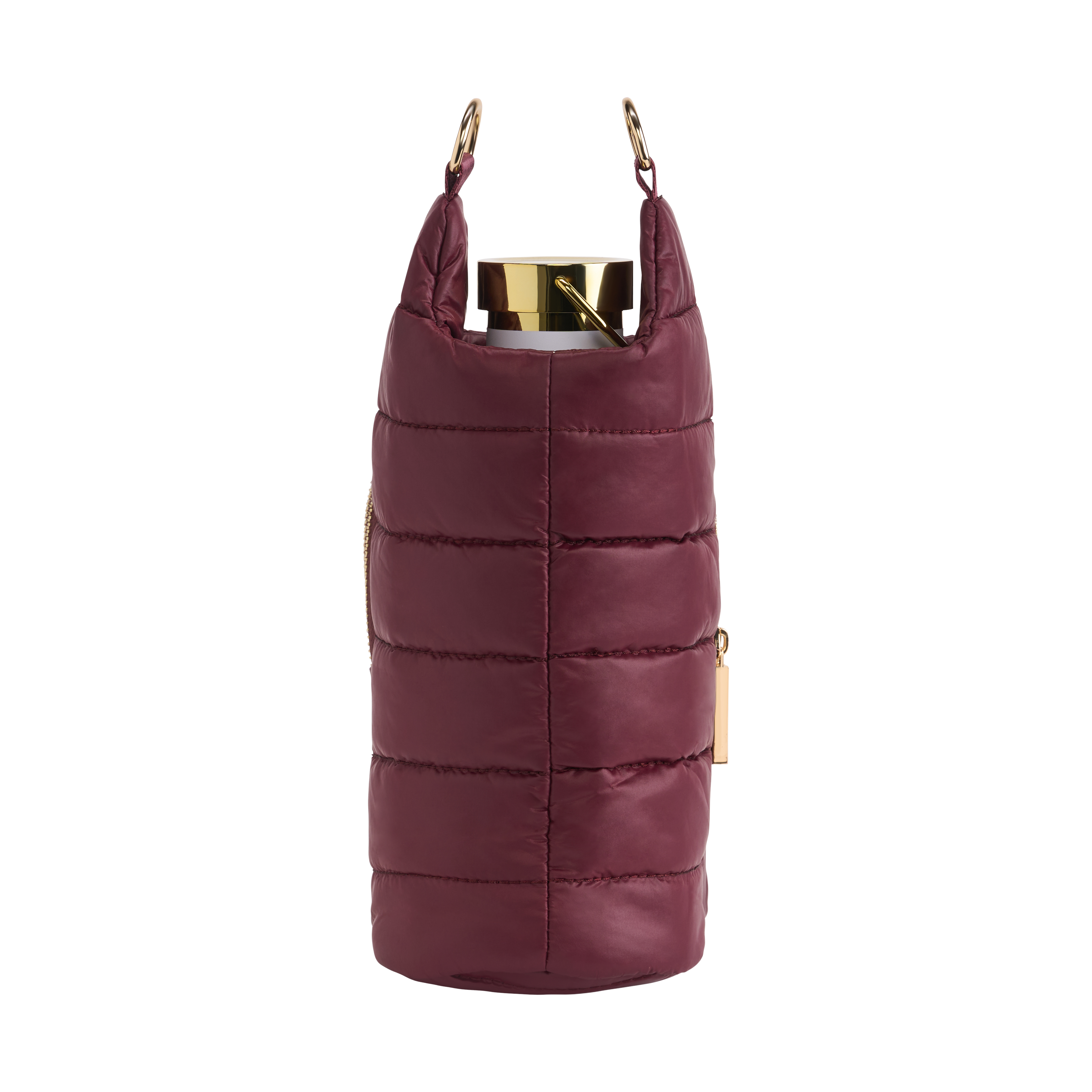 Dark Cherry HydroBag® with Cherry and Black Striped Strap