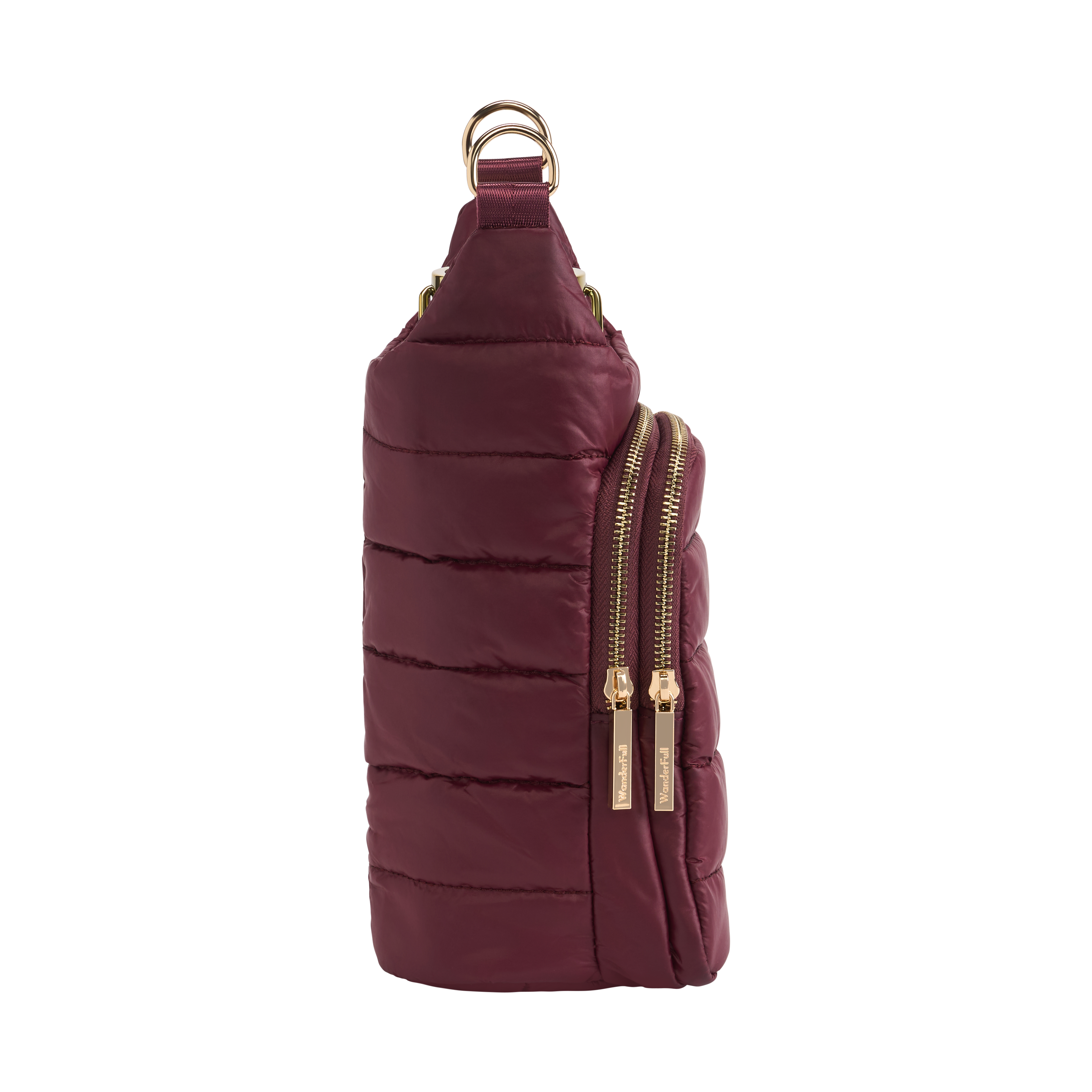 Dark Cherry HydroBag® with Cherry and Black Striped Strap