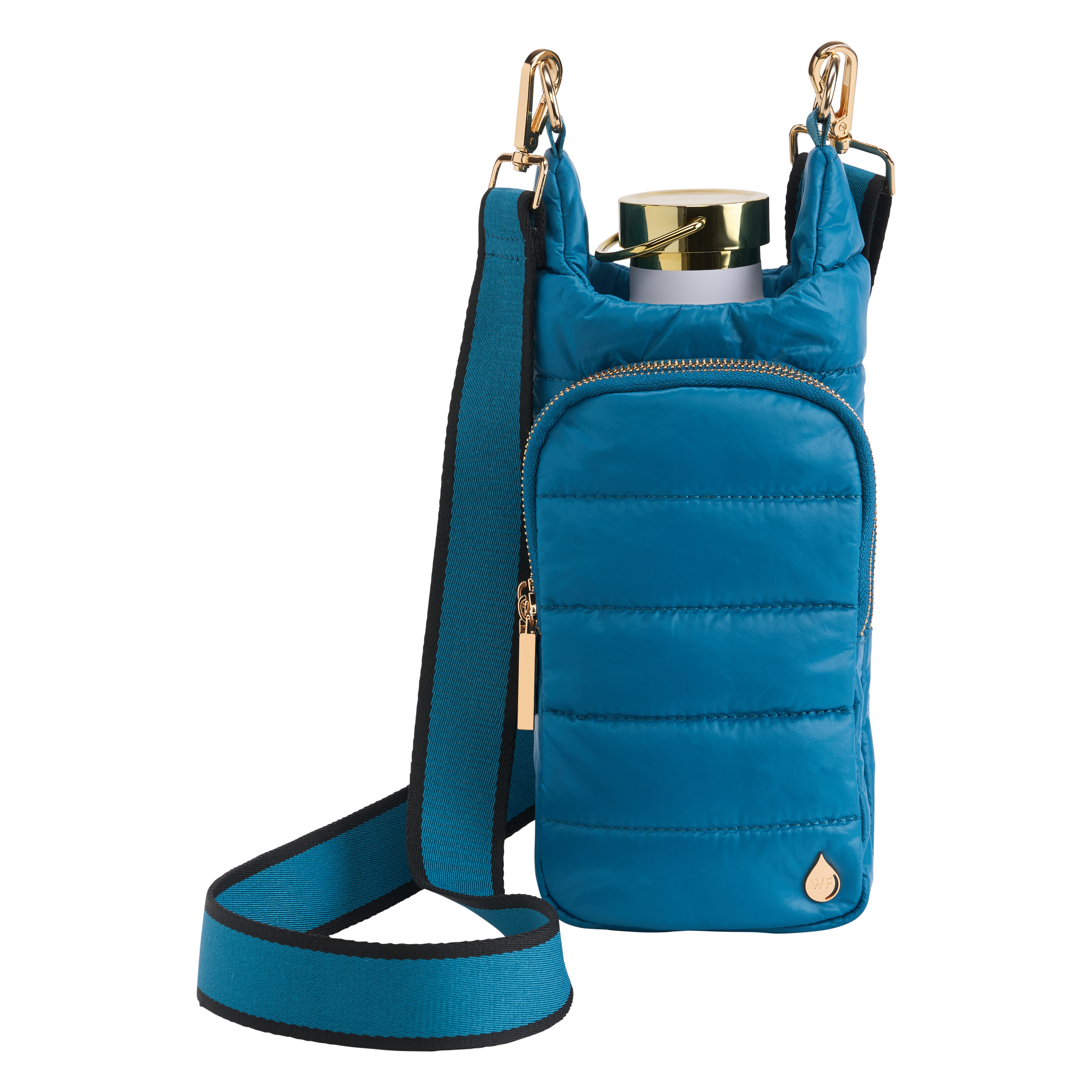 Teal HydroBag® with Teal and Black Striped Strap