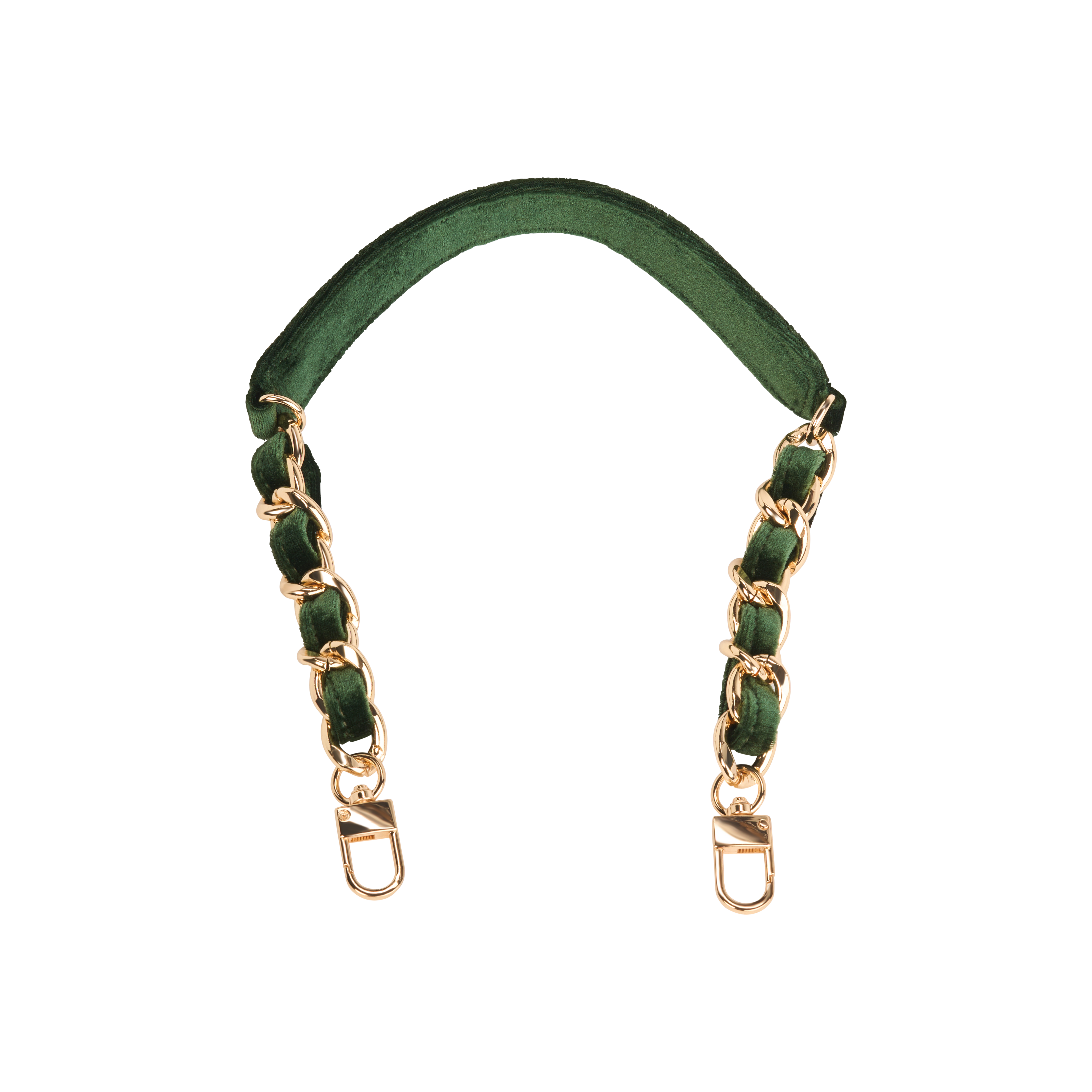 Velvet HydroBag® with Velvet and Gold chain strap- Emerald