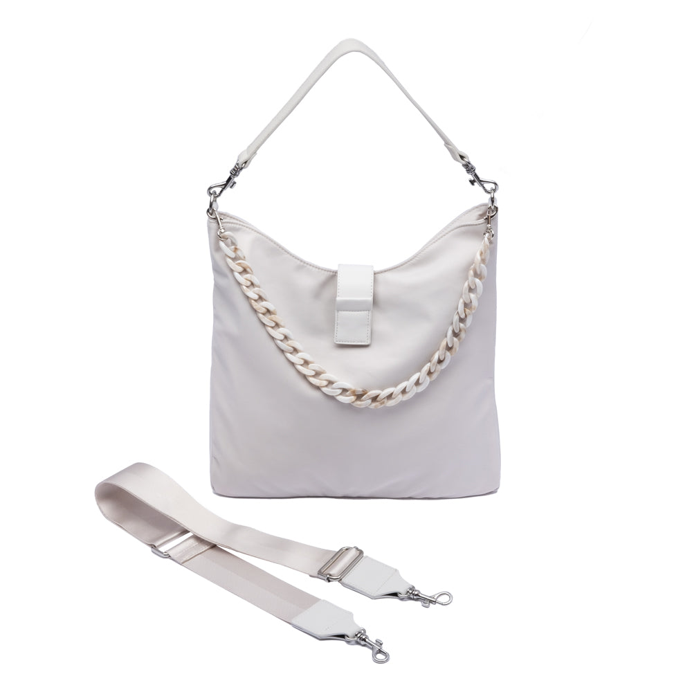 Wholesale - Oyster HydroHobo Bag with Silver Hardware