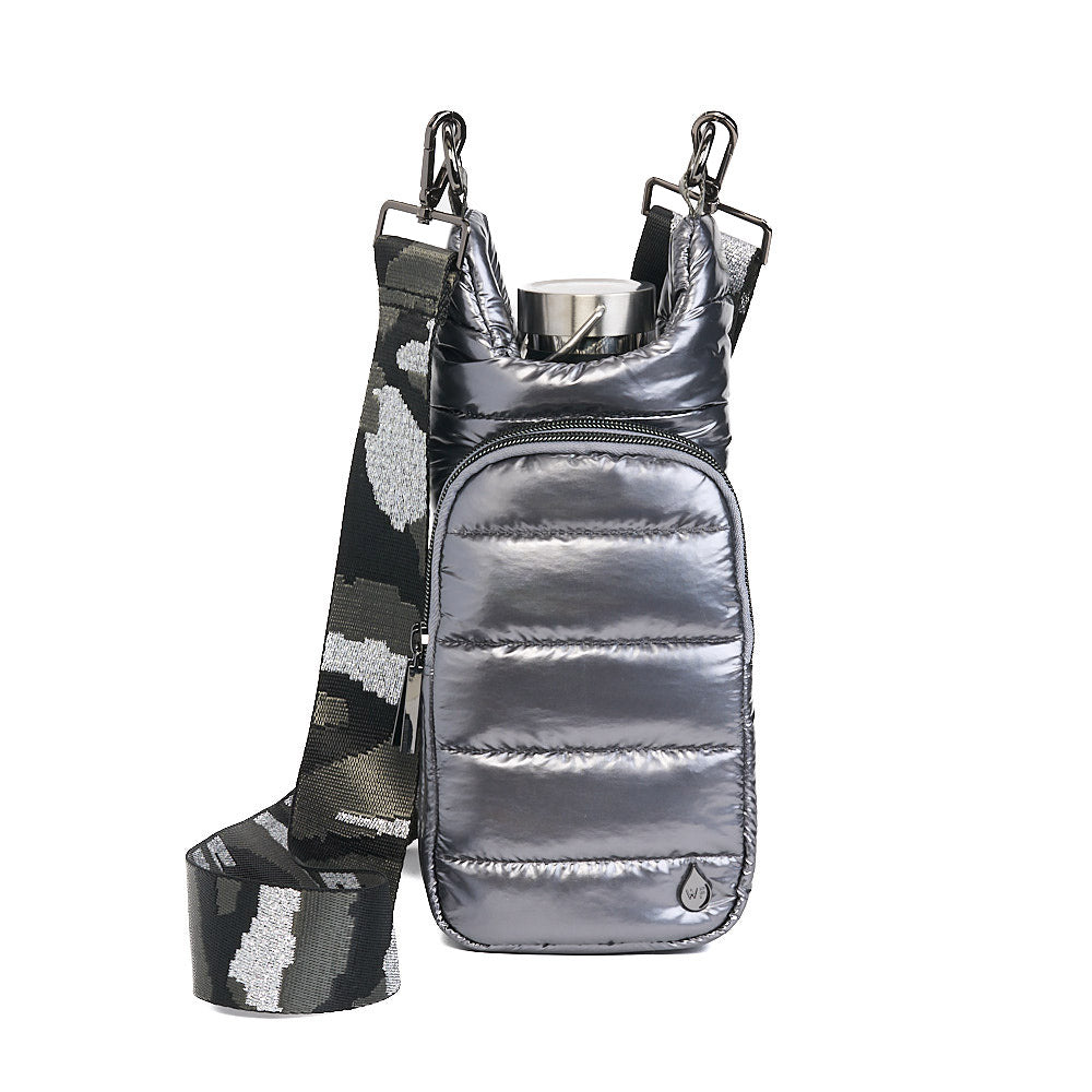 Pewter Glossy HydroBag® with Camo Strap