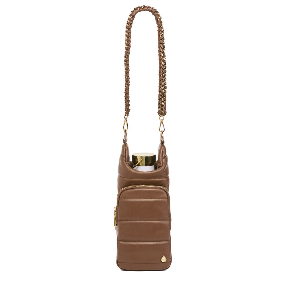 Brown Mocha Vegan Leather HydroBag® with Strap Bundle