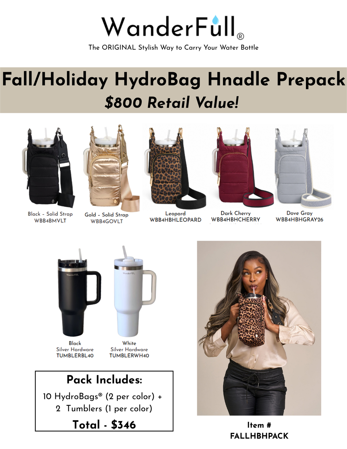 Fall- Winter 2026 Signature HydroBag HANDLE Prepack