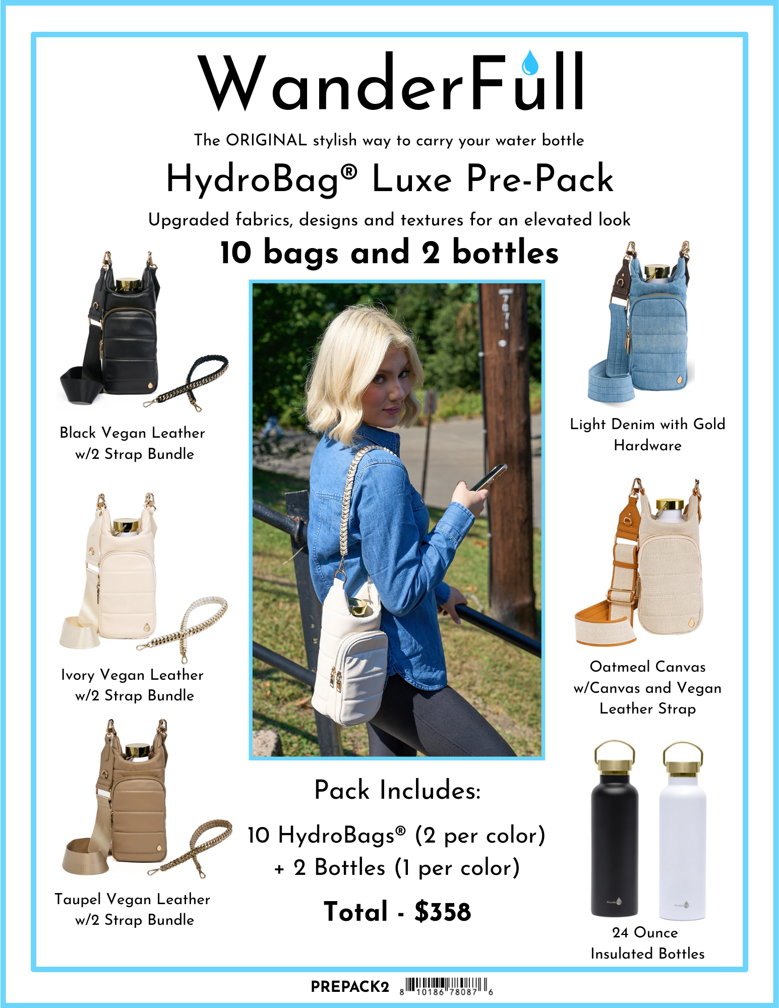 Prepack 2 Bundle Luxe HydroBag