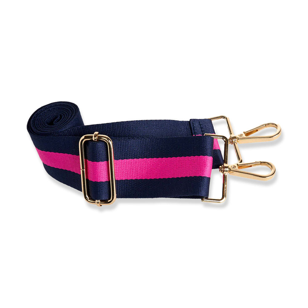 Navy and Pink Striped Strap