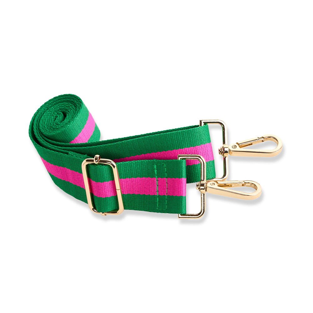 Pink/Green Strap with Gold Hardware