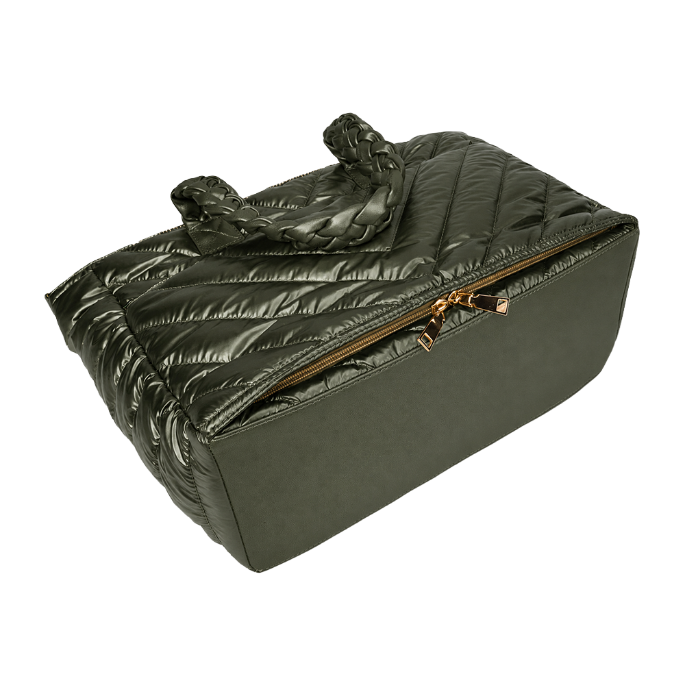Army Green Quilted HydroTote® All-in-One Everyday Travel & Gym Tote