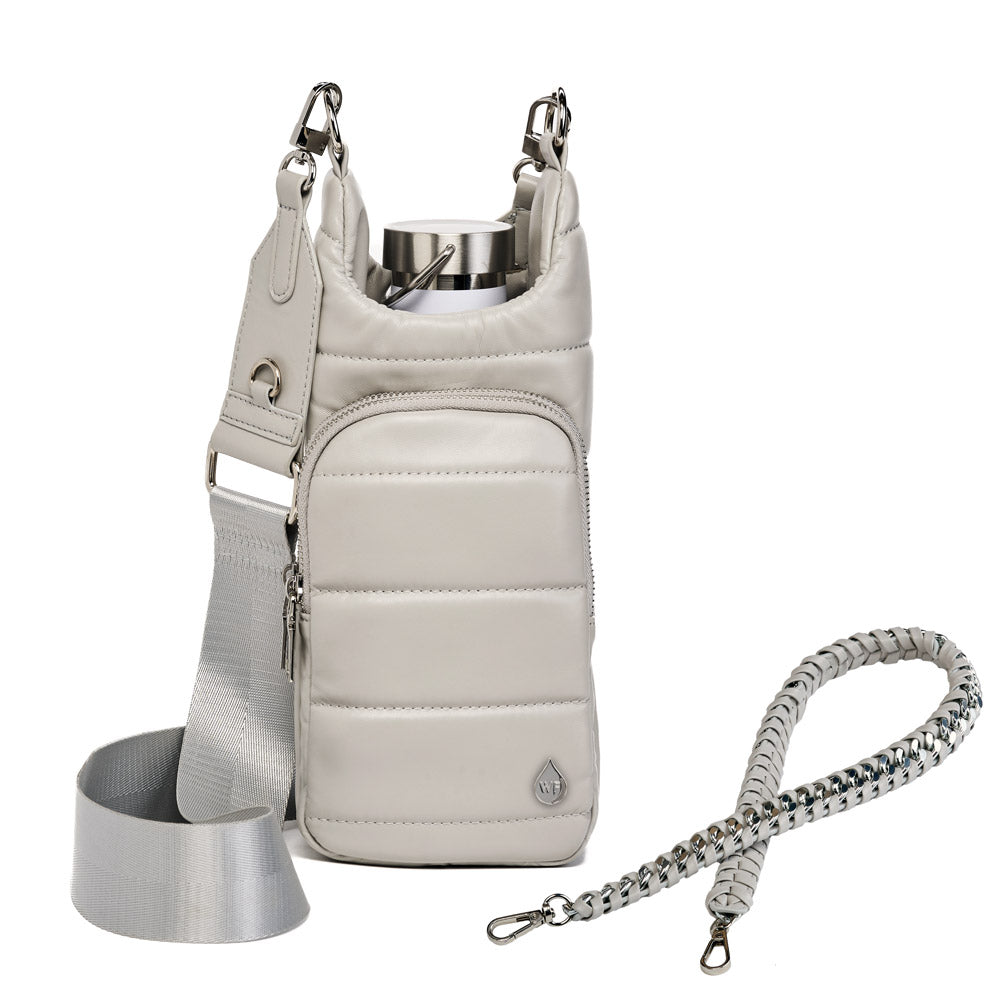 Soft Gray Vegan Leather Hydrobag® with Strap Bundle