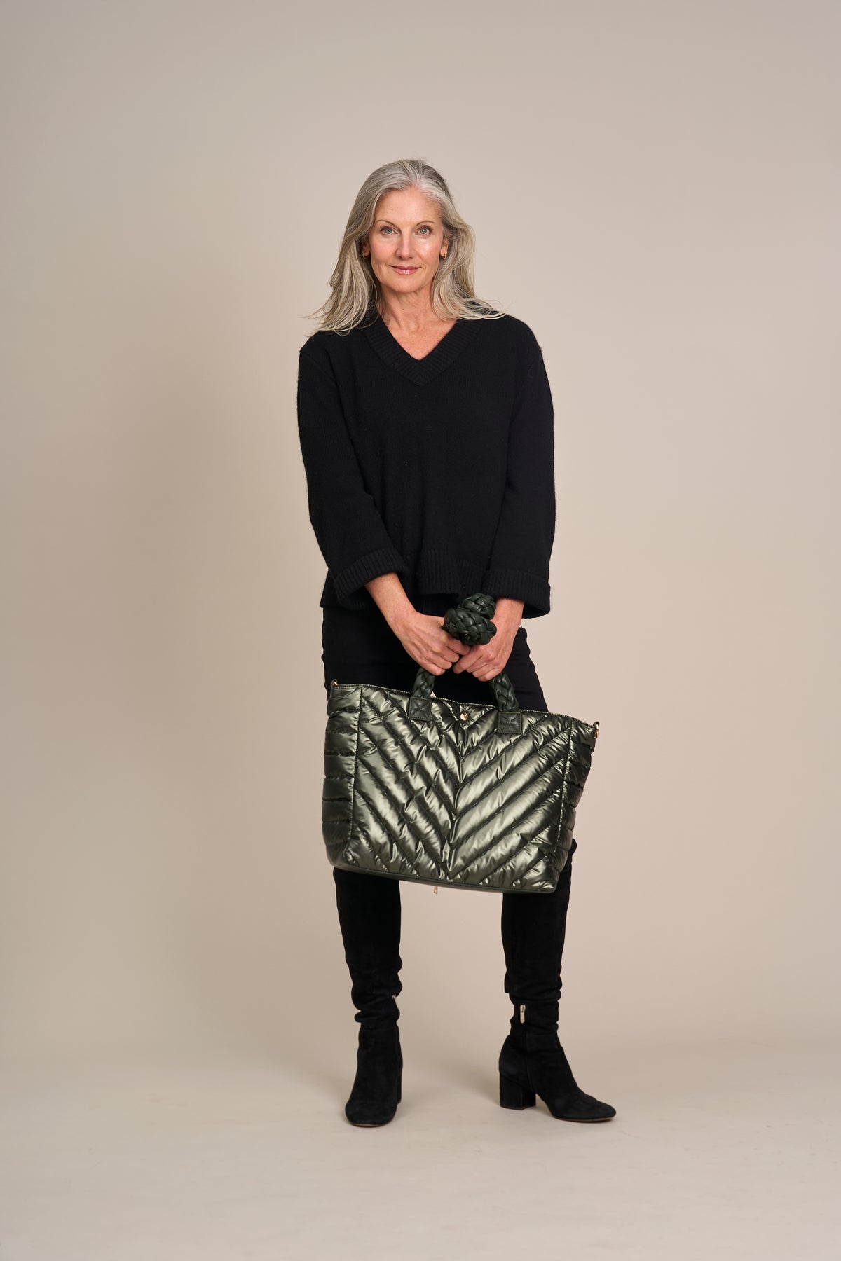 Army Green Quilted HydroTote® All-in-One Everyday Travel & Gym Tote