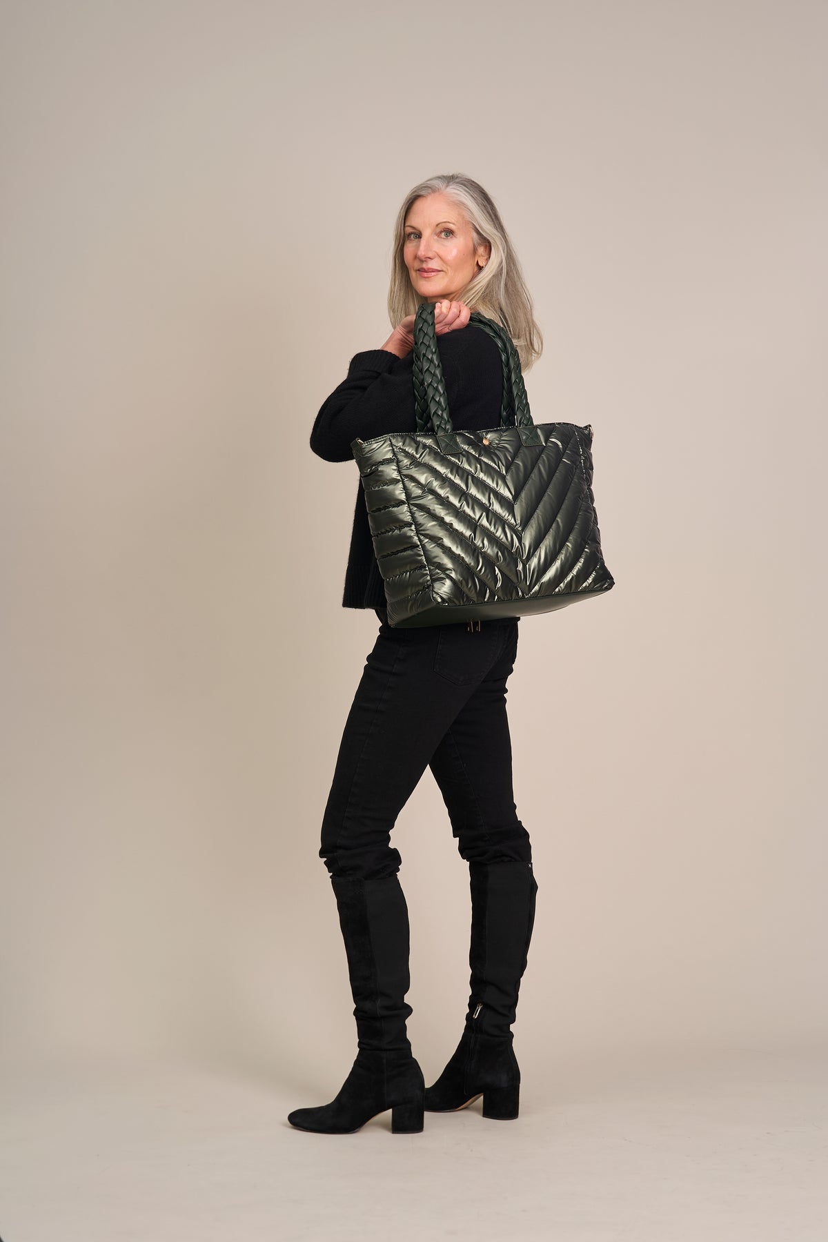 Army Green Quilted HydroTote® All-in-One Everyday Travel & Gym Tote