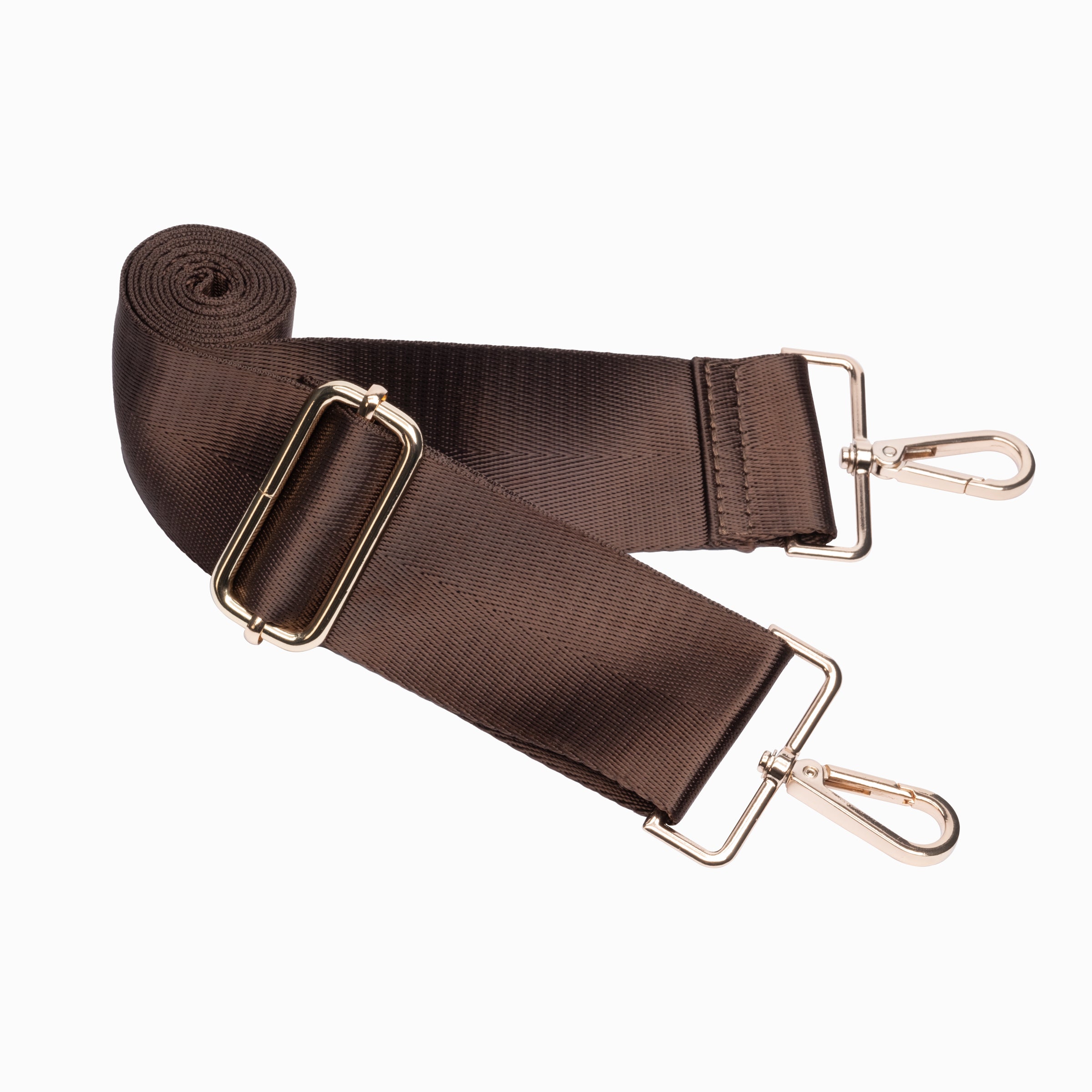 Wholesale - Solid Chocolate Strap With Gold Hardware