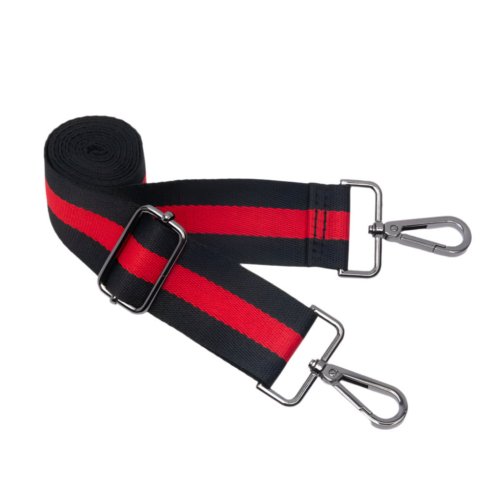 HydroBag® HANDLE- Black Matte with Red and Black Striped Strap