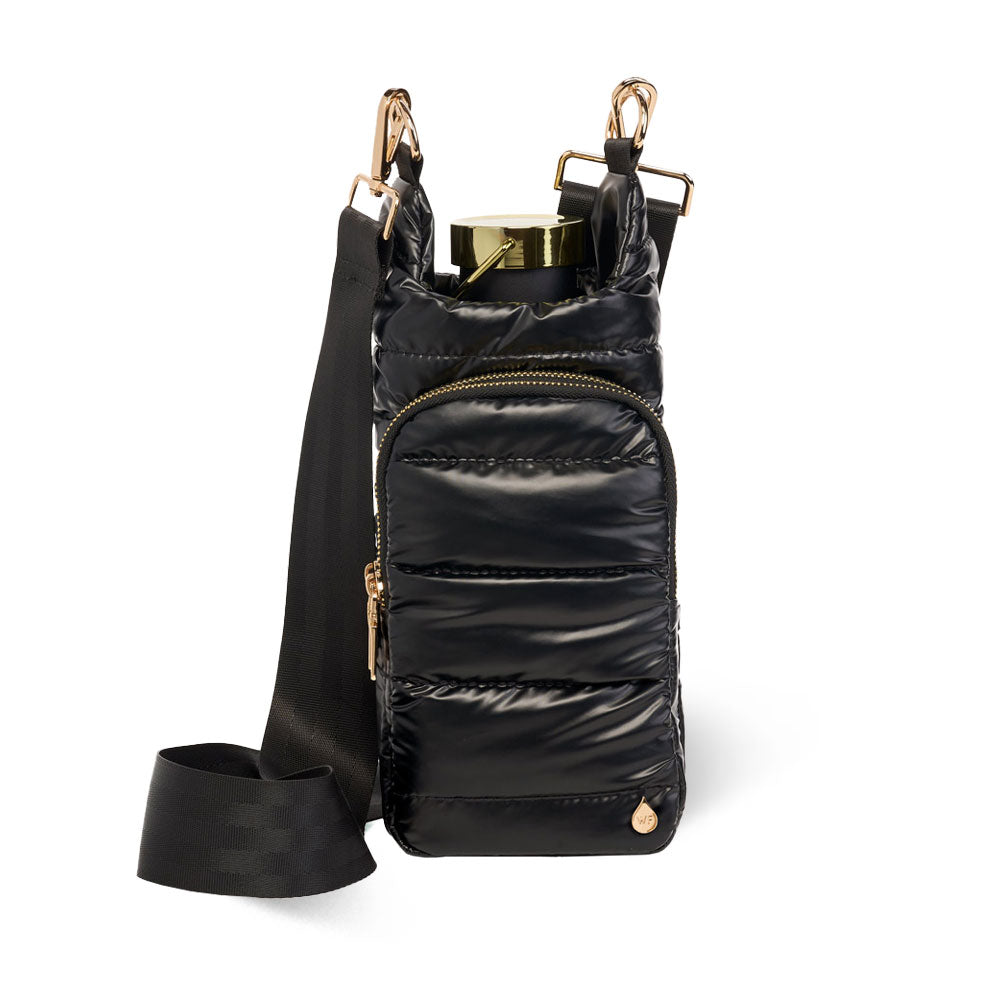 Black Shiny HydroBag® with Gold Hardware