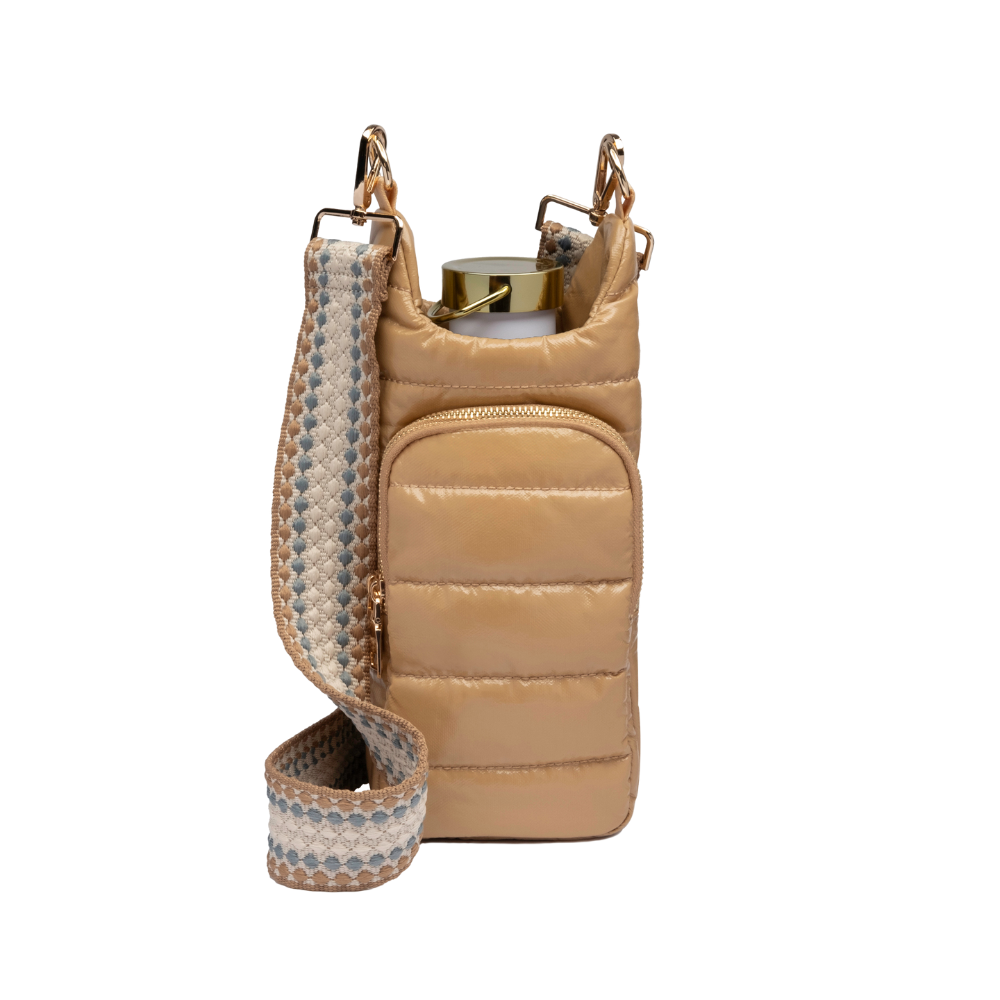 Camel Glossy HydroBag with Camel Patterned Strap