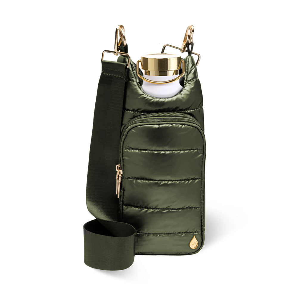 Army Green Shiny HydroBag® Bundle with Solid and Camo Strap