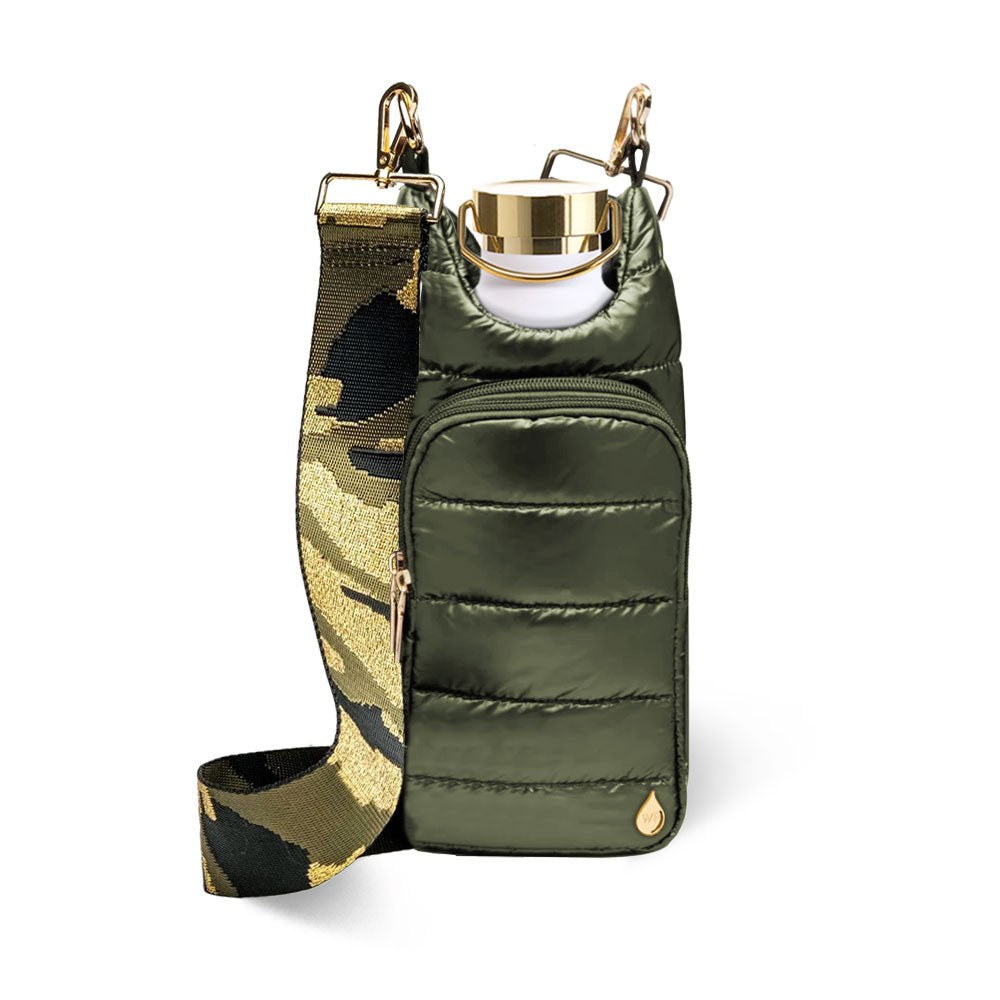 Army Green Shiny HydroBag® Bundle with Solid and Camo Strap