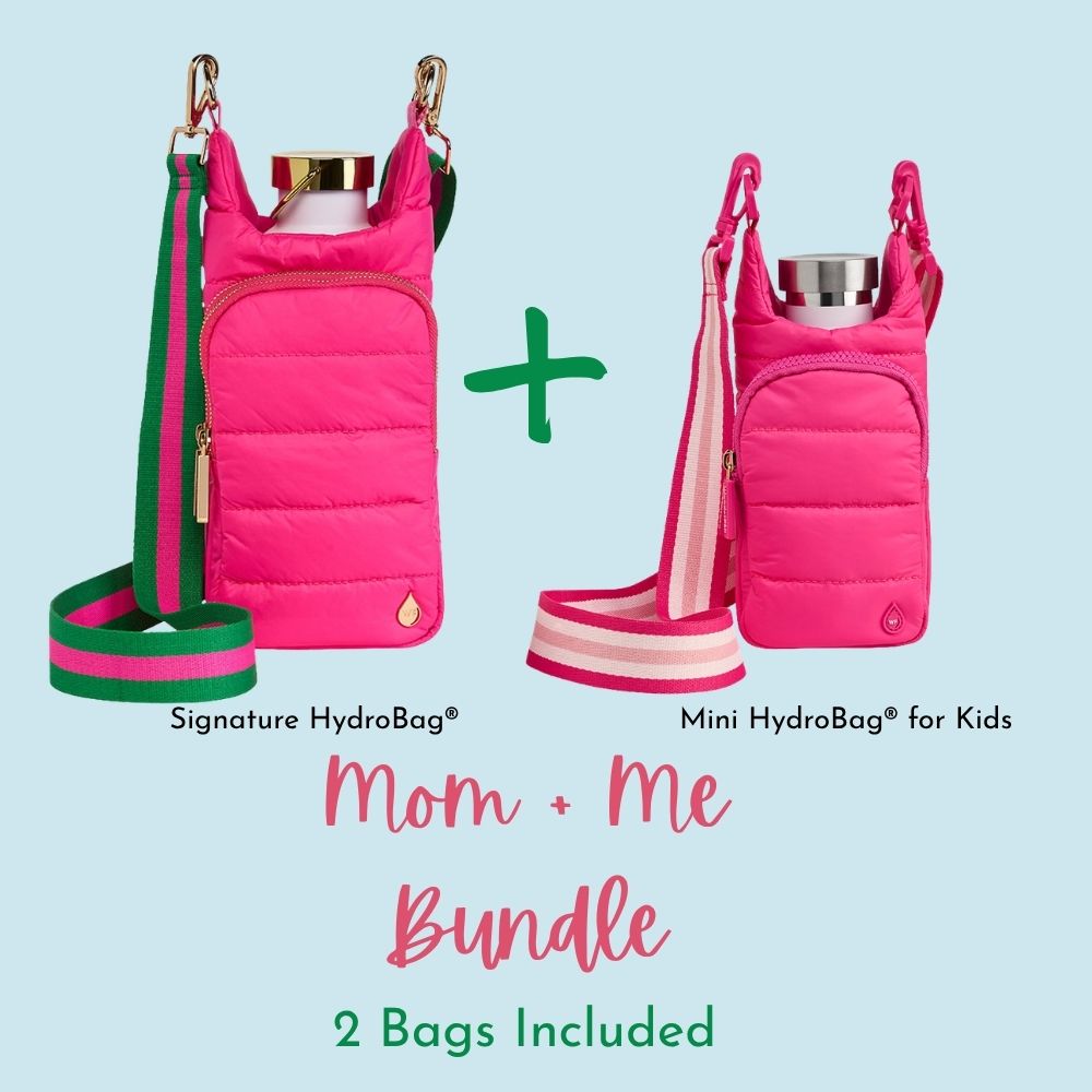 Mom and Me Bundle - Bright Pink HydroBag® and matching Mini HydroBag® For Kids