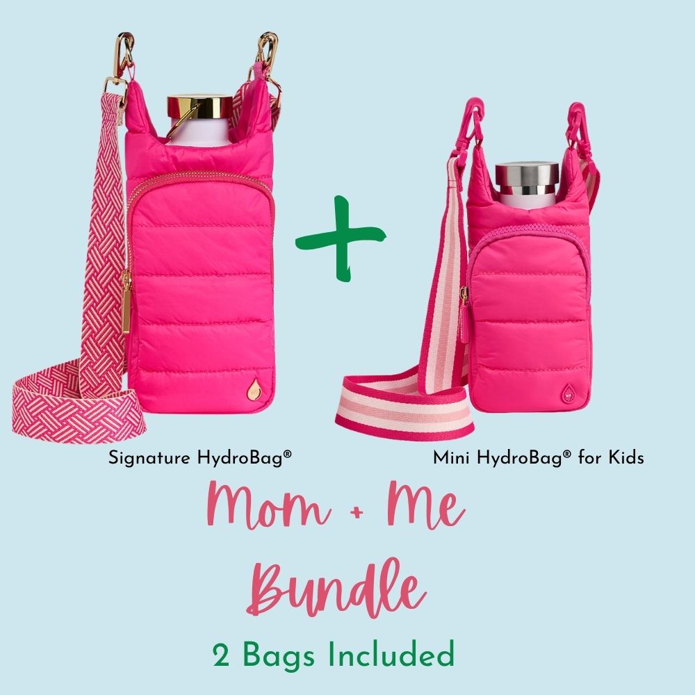 Mom and Me Bundle - Bright Pink HydroBag® and matching Mini HydroBag® For Kids