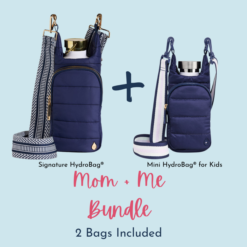 Mom and Me Bundle - Island Navy HydroBag® and matching Mini HydroBag® For Kids