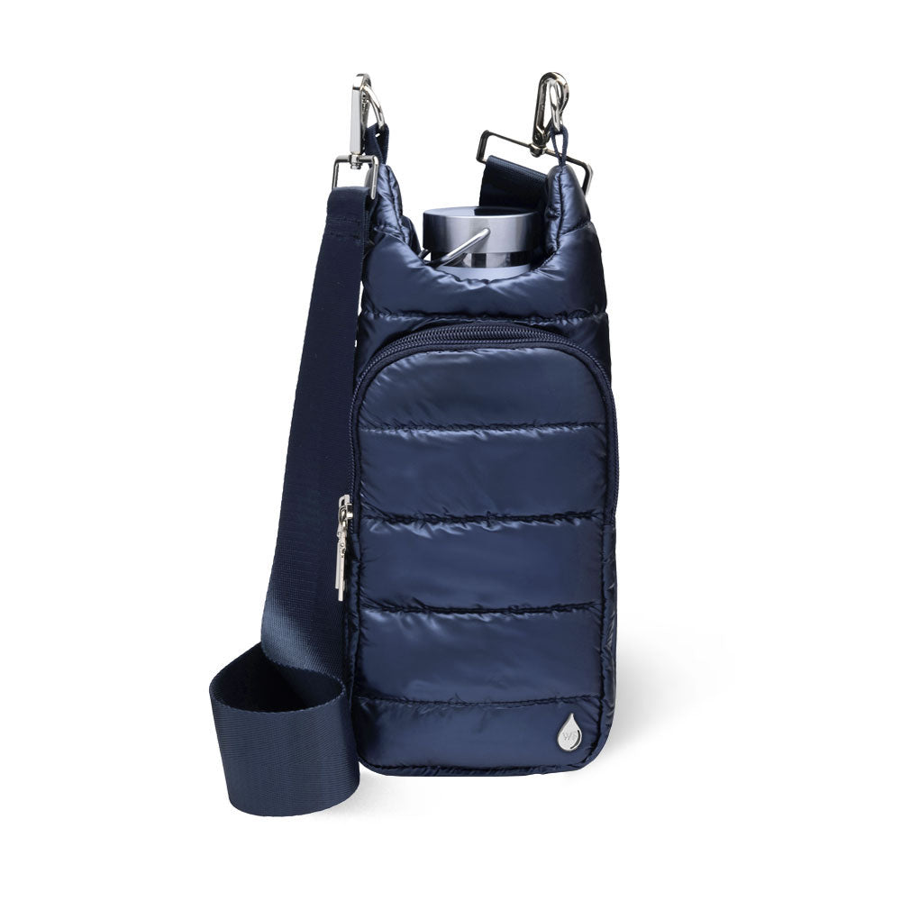 Navy Blue Shiny HydroBag® with Matching Solid Navy Strap Additional Strap Bundle