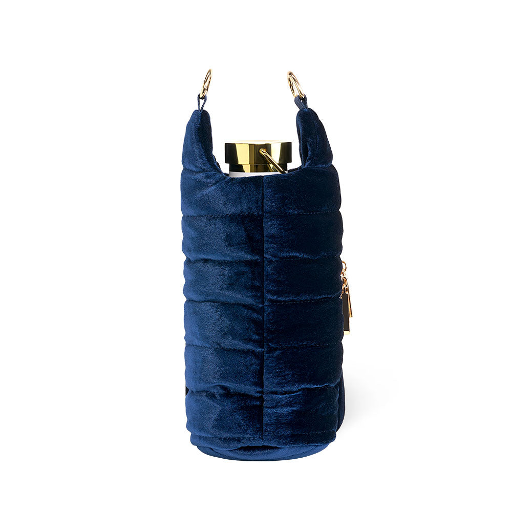 Velvet HydroBag® with Velvet and Gold chain strap- Navy