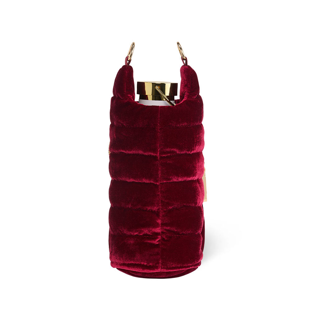 Velvet HydroBag® with Velvet and Gold chain strap- Wine
