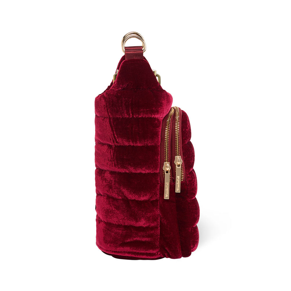 Velvet HydroBag® with Velvet and Gold chain strap- Wine