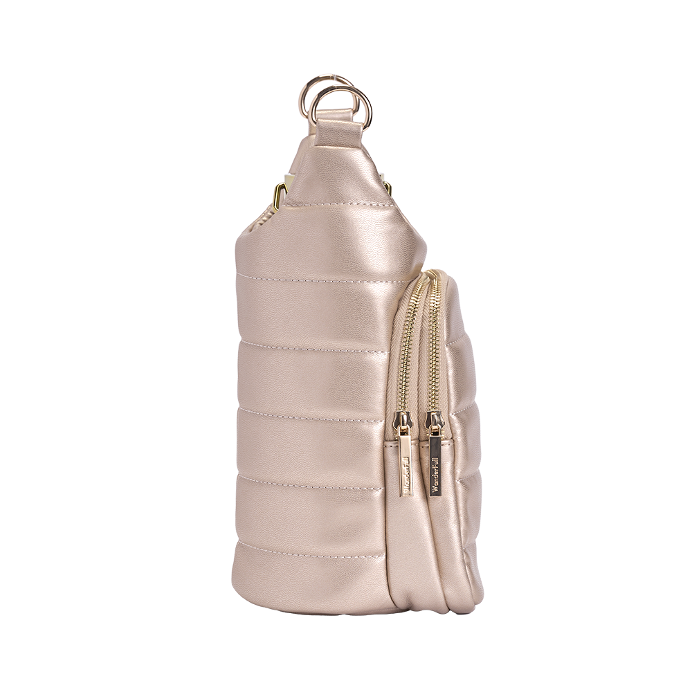 Soft Gold Vegan Leather HydroBag® with Strap Bundle