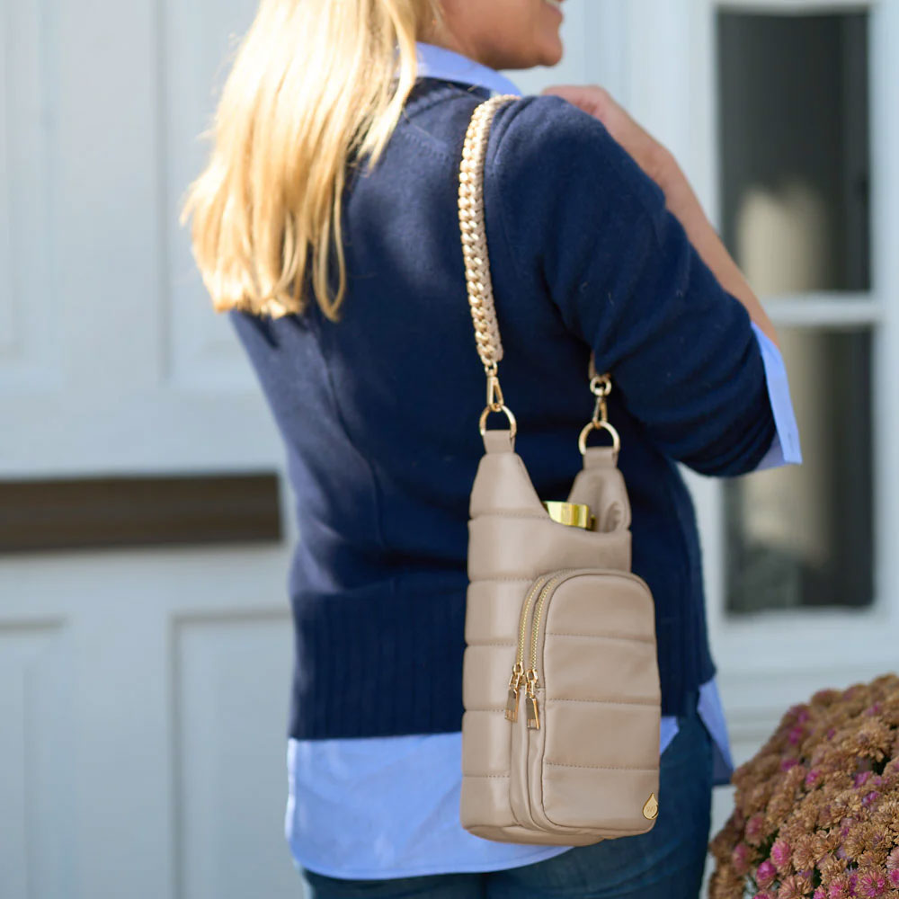 Taupe Vegan Leather Hydrobag® with Strap Bundle
