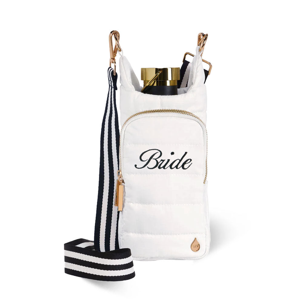 For the Bride-White Ripstop HydroBag® Monogrammed with 