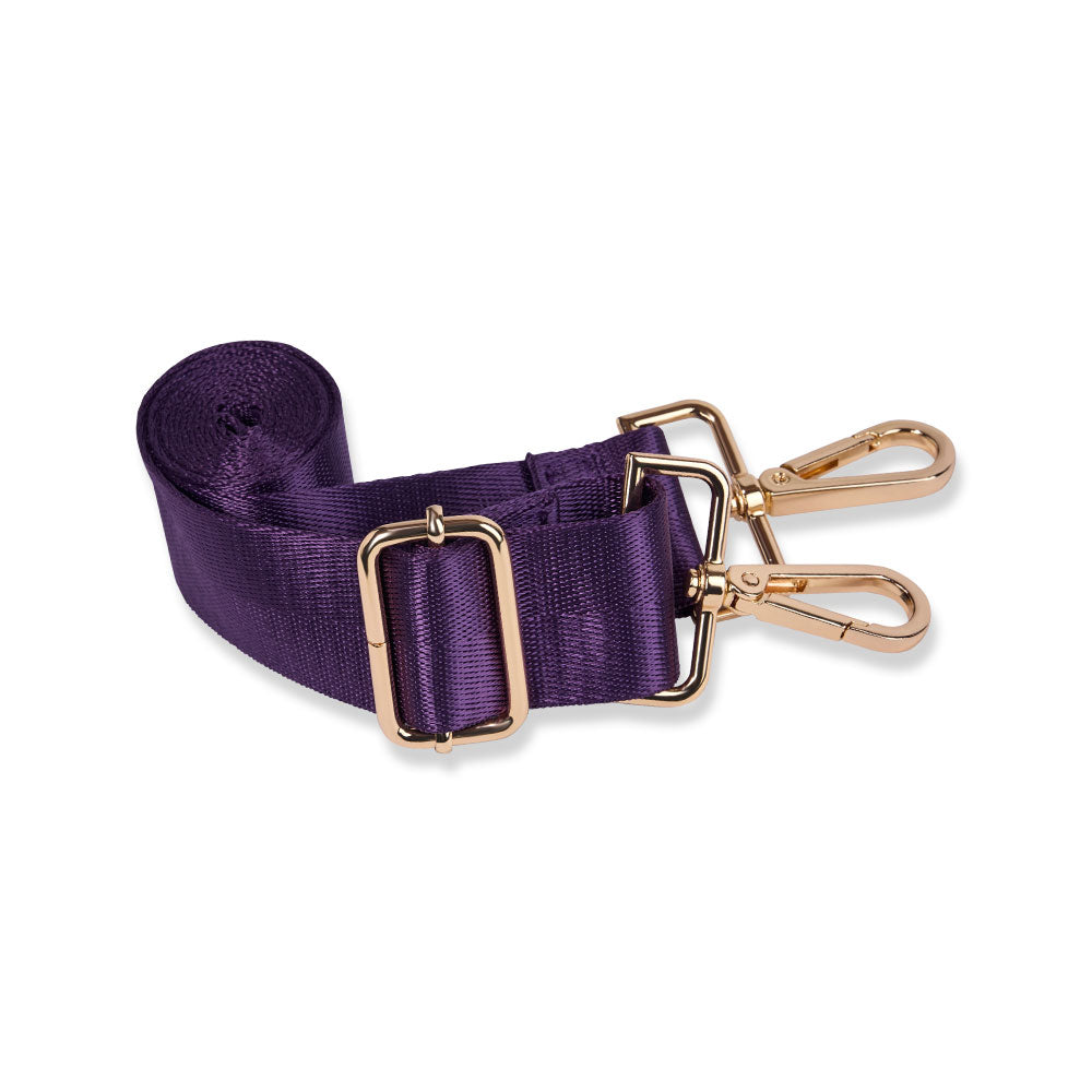 Clear HydroBag® Stadium with Purple Trim and Matching Pouch