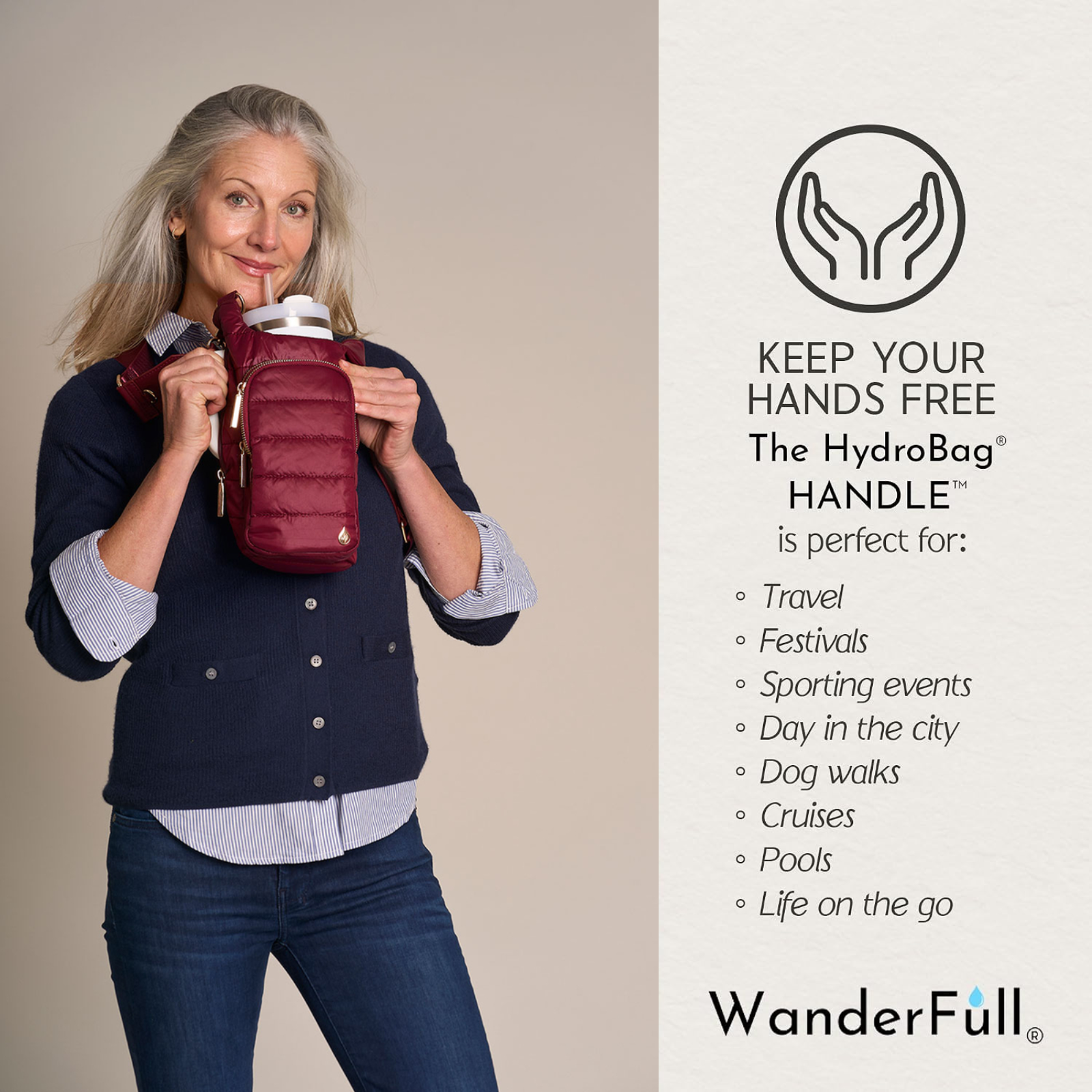 HydroBag® HANDLE® - Dark Cherry