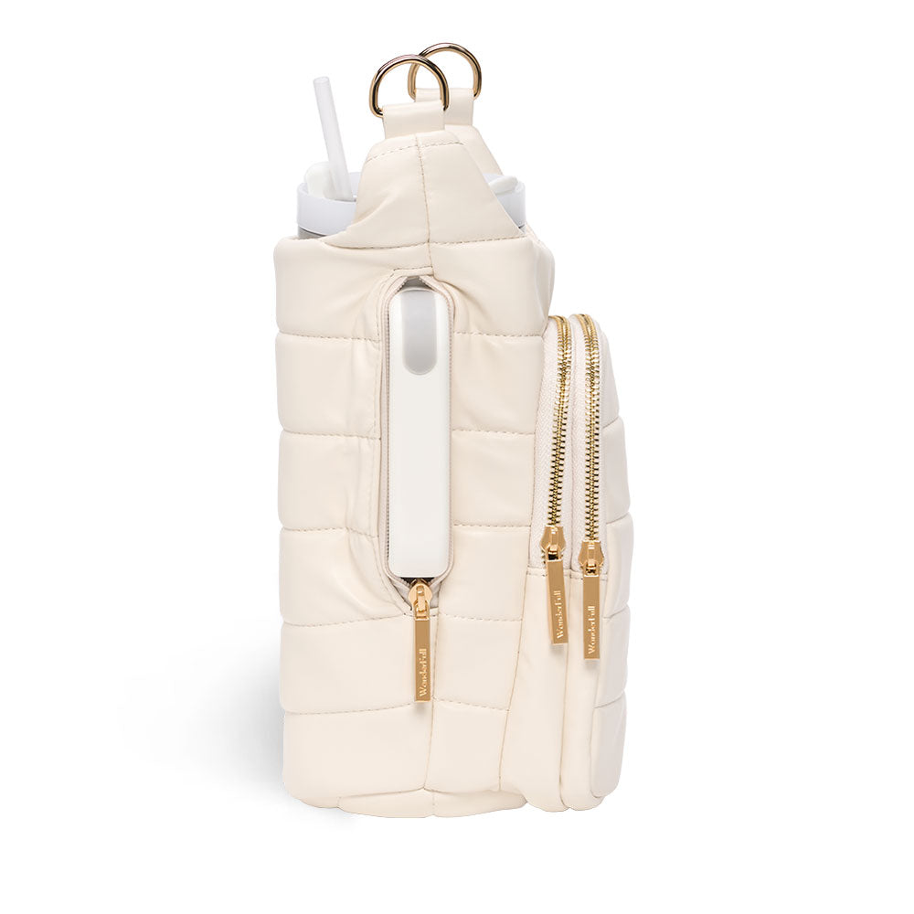 HydroBag® HANDLE™- Ivory Vegan Leather with Strap Bundle