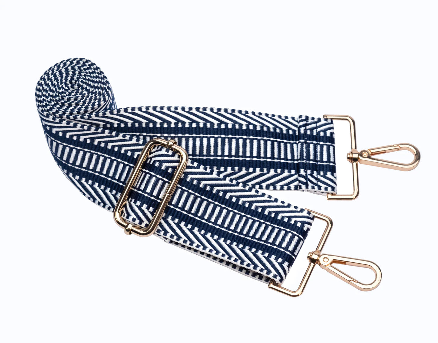 Wholesale Packs (2, 6, or 10) - Island Navy Blue Matte HydroBag with Navy/White Woven Strap