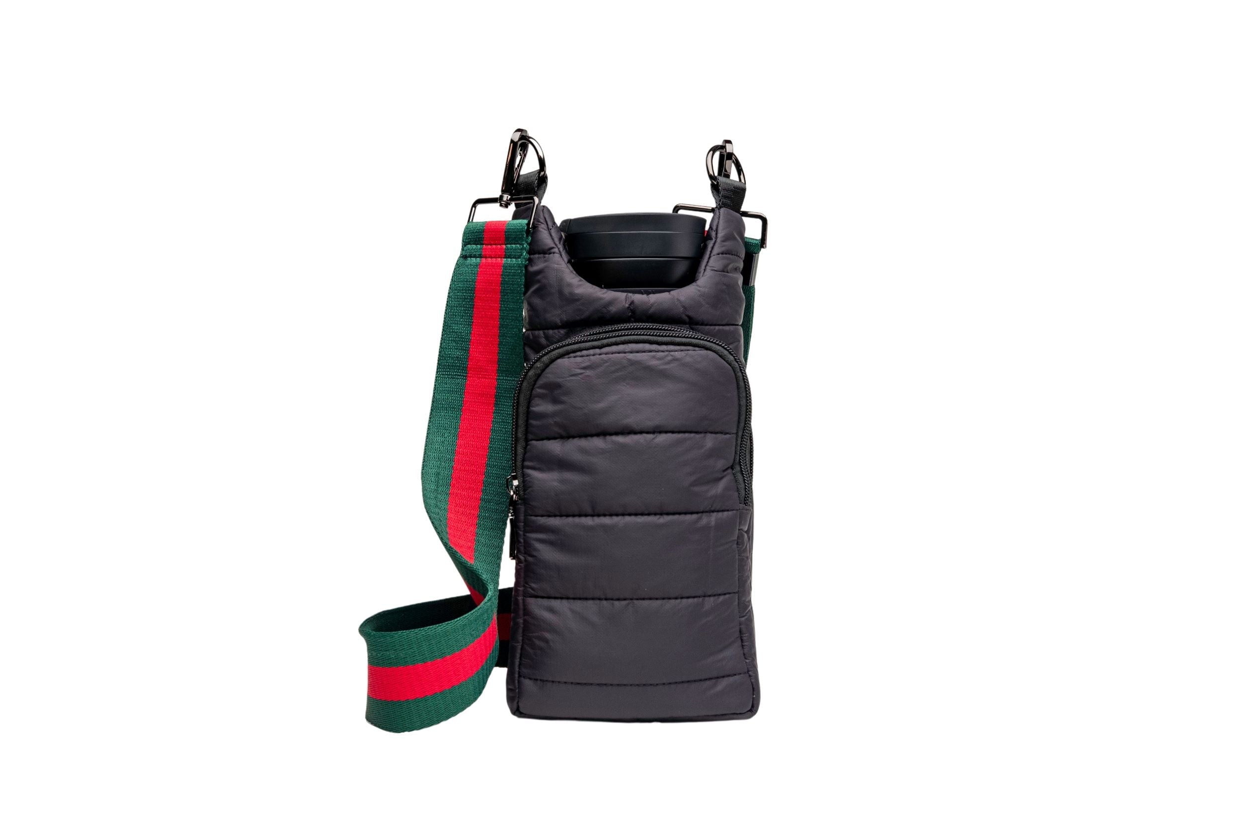 Wholesale - Red and Green Striped Strap with gunmetal hardware