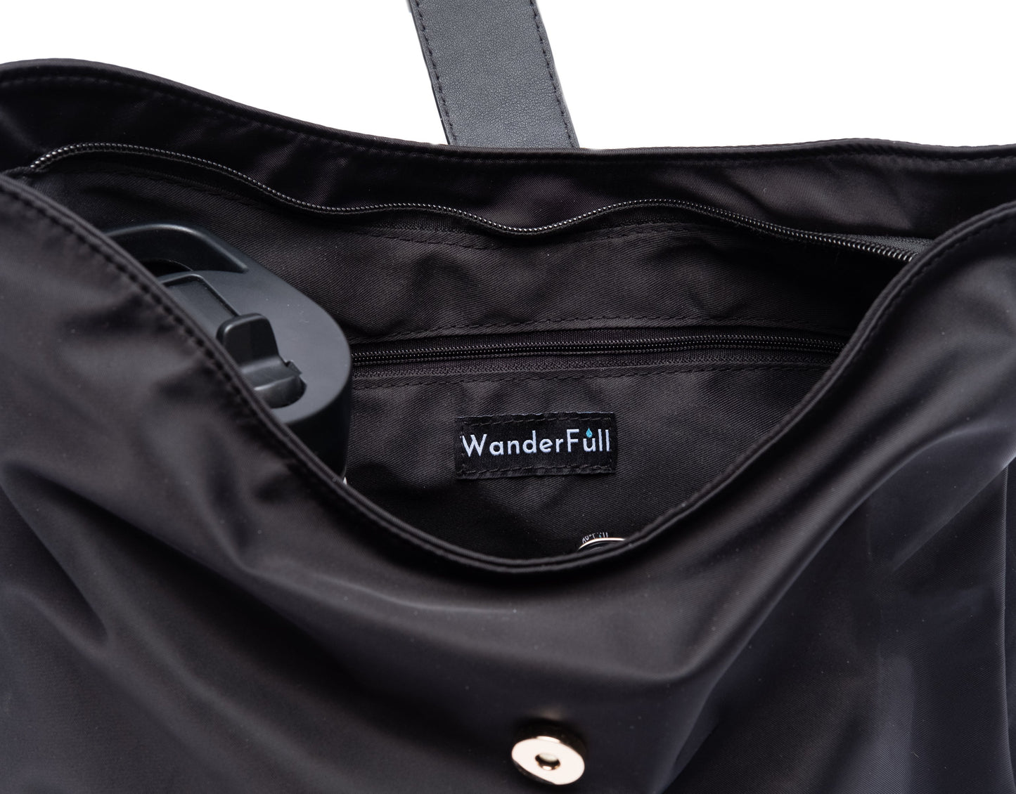 Wholesale - Black HydroHobo Bag with Gold Hardware