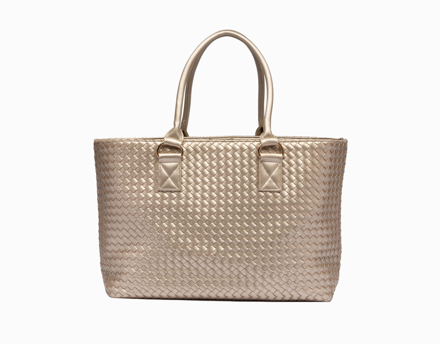 Gold Woven HydroTote- Vegan leather