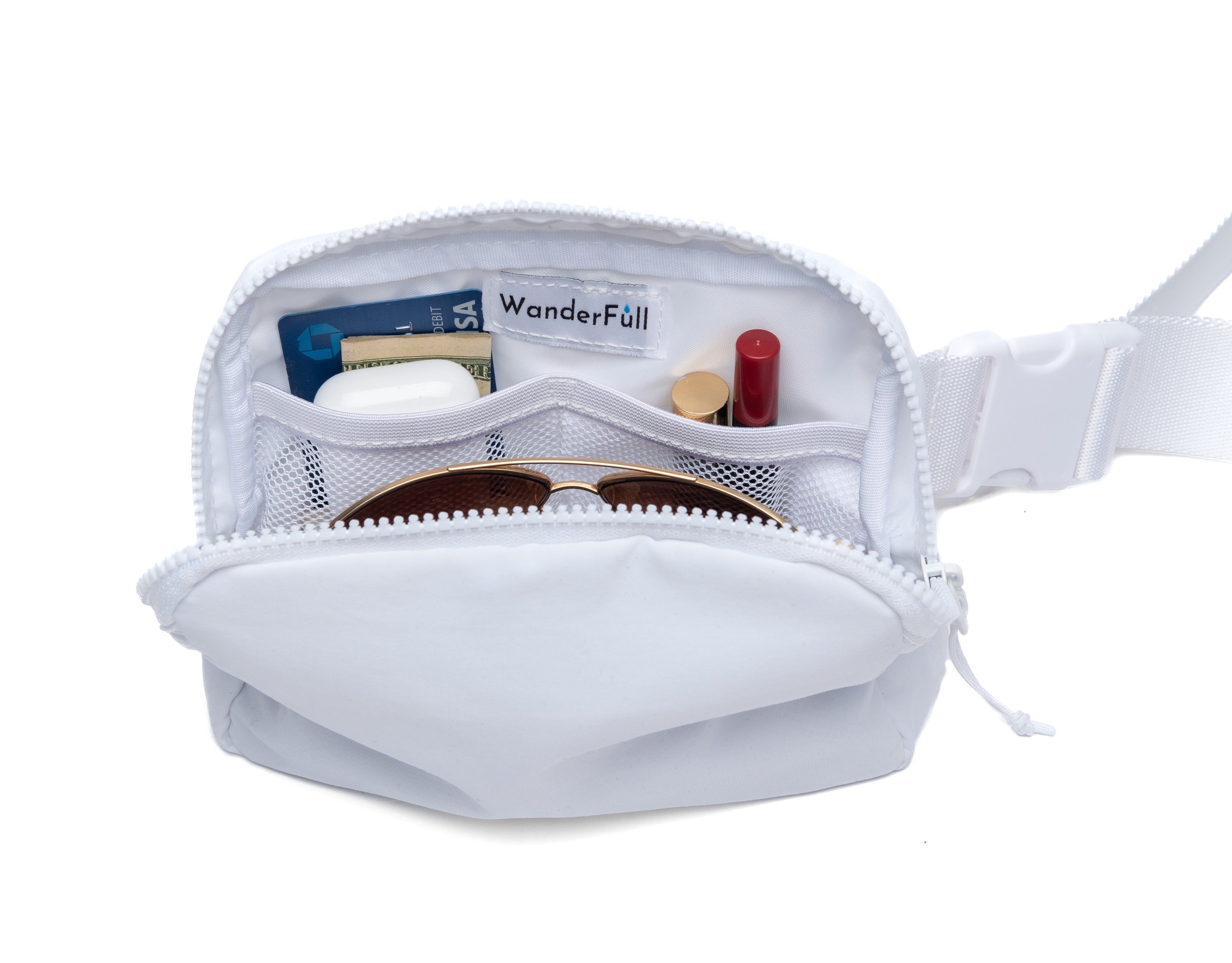 White HydroBeltbag with Removable HydroHolster